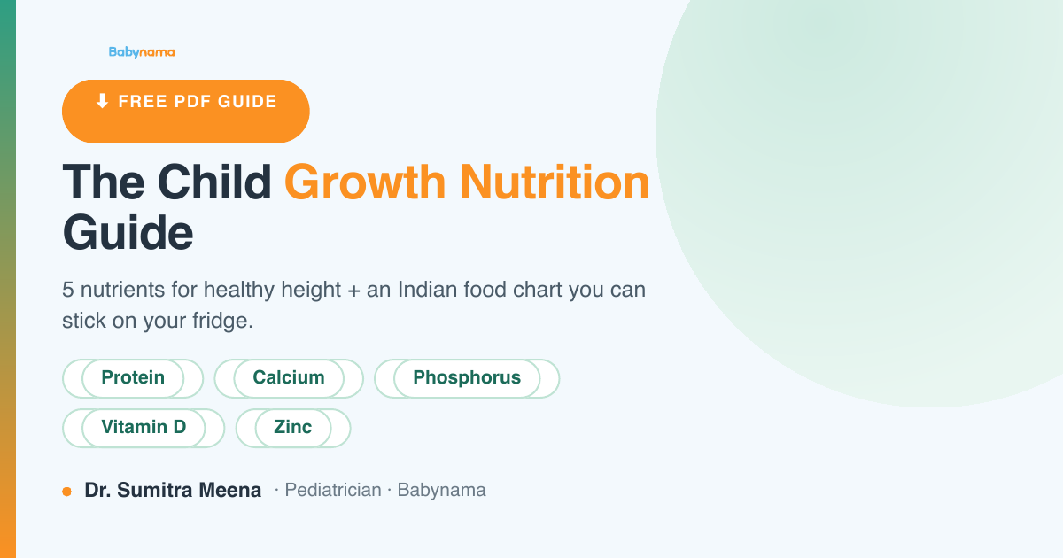 Babynama Pediatric Growth Nutrition Guide — foods for children's height and growth